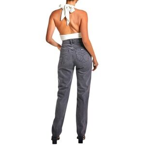 Rolla’s elles super high rise relaxed jeans size 28 light grey wash